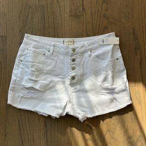 Heritage Distressed Button Fly Denim (Sz 30)